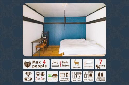 Tatsuno Casa | hinatabocco guesthouse kominka Twin room bed