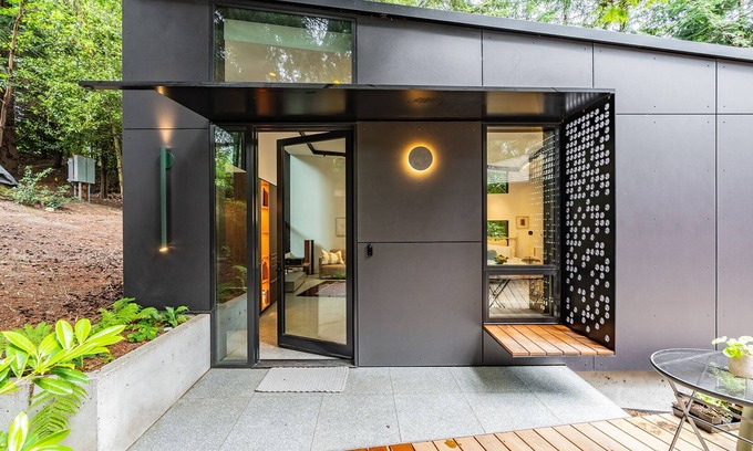 West Bellevue Apartamento | Hip Modern Studio in serene central Bellevue with AC, WiFi, Kitchen, TV