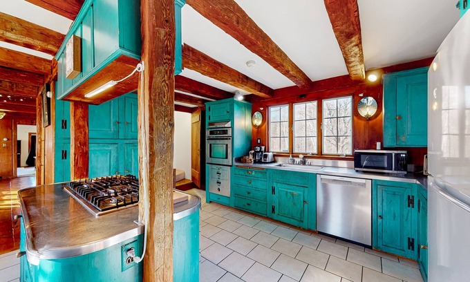 Franklin Casa | Historic acreage with mountain views, antique finishes, & orchard - dog-friendly