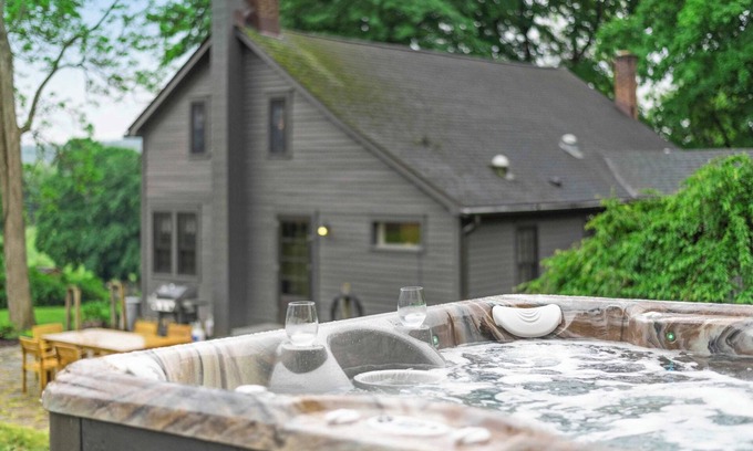 Pine Plains Casa | Historic Cottage w Brand New Hot Tub and Game Room