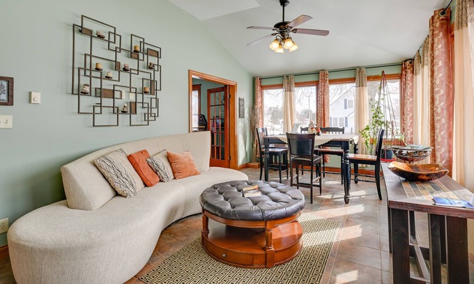 Eau Claire Casa | Historic Eau Claire Home w/ Porch + Sunroom!