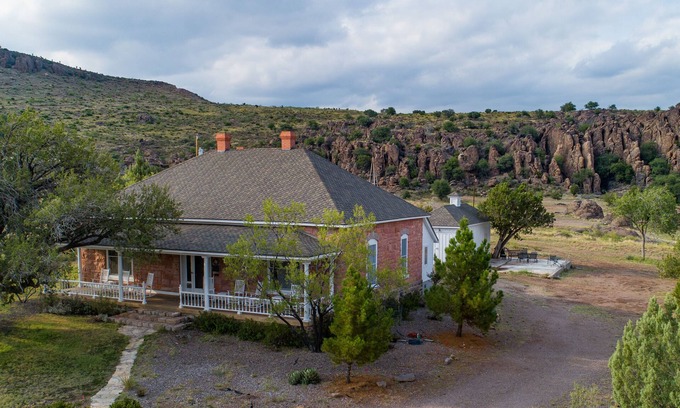 Fort Davis Casa | Historic Home Fort Davis, TX in the boulders.