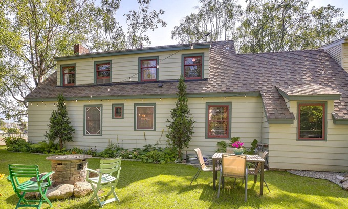 South Addition Cabaña | Historic Home w/ Gardens in Downtown Anchorage