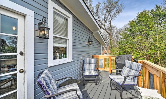 Danville Casa | Historic Watson Brick House with Private Deck!