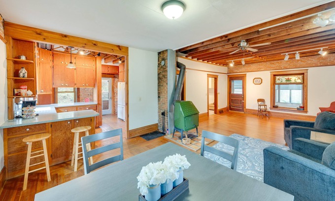 Sextonville Casa | Historic Wisconsin Retreat on 26-Acre Property!