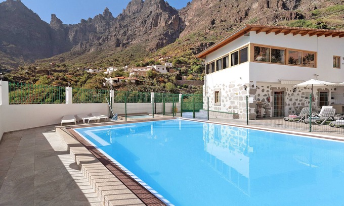 La Solana Villa | Vivienda Vacacional Risco Blanco con vistas a la montaña, piscina compartida, A/C y Wi-Fi