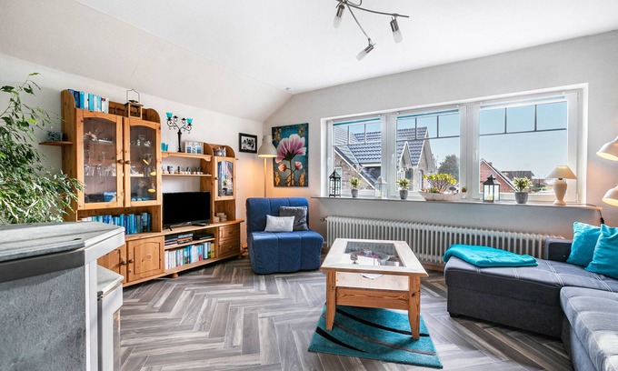 Hennstedt Apartamento | Apartamento 'Ferienwohnung Am Töschenbach' con jardín compartido, balcón y Wi-Fi