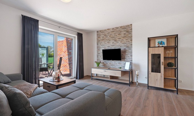 Lastrup Apartamento | Apartamento vacacional 'Anna 2 Eg' con terraza privada y jardín