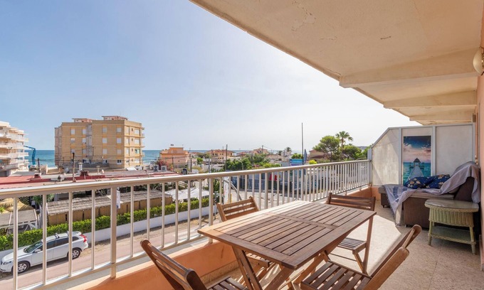 Les Deveses Apartamento | Apartamento vacacional "El Cid" con vistas al mar, piscina, jardín y terraza