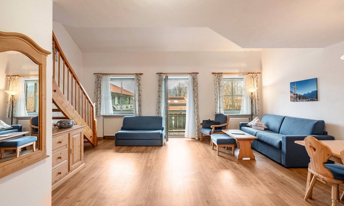 Oberaudorf Apartamento | Apartamento 'Brünnstein-Zimmer 46' con vistas a la montaña, jardín compartido y Wi-Fi