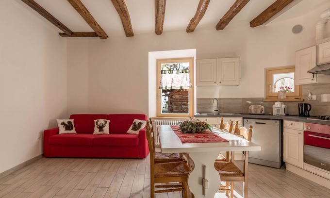 Segonzano Apartamento | Apartamento vacacional "Casa di Ada" con vistas a la montaña y Wi-Fi