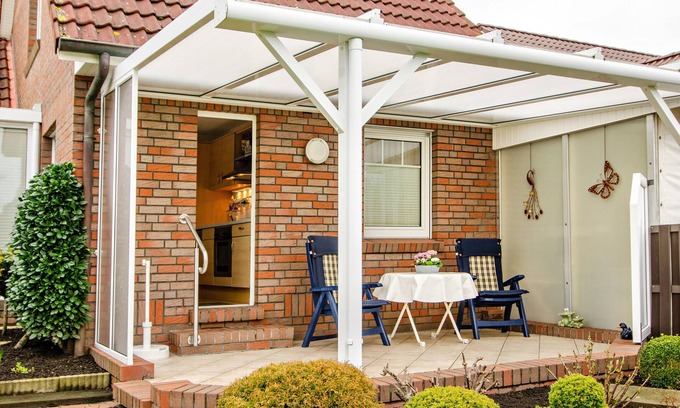 Riepe Apartamento | Apartamento vacacional "Gerken Amselnest" con terraza privada, jardín privado y wifi