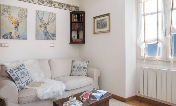 Teglio Apartamento | Apartamento vacacional "Mantaula" con vistas a la montaña, terraza compartida y Wi-Fi