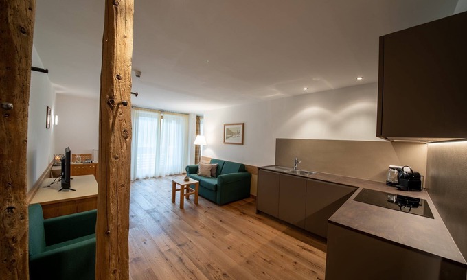 Santa Valburga Apartamento | Apartamento 'Pöder Blaue Schneid' con vistas a la montaña, balcón, jardín compartido y Wi-Fi