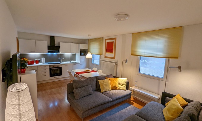 Neuendorf Apartamento | Apartamento 'Rheinblick Wohnung 2' con terraza compartida, jardín compartido y Wi-Fi