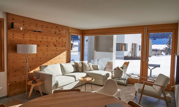 S-chanf Apartamento | Apartamento de vacaciones S-chanf para 1 - 4 personas con 1 dormitorio - Apartamento en casa unifami