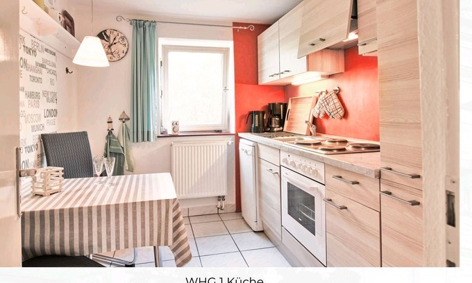 Fahrdorf Apartamento | Holiday apartment with waterfront property and jetty directly on the Baltic Sea fjord