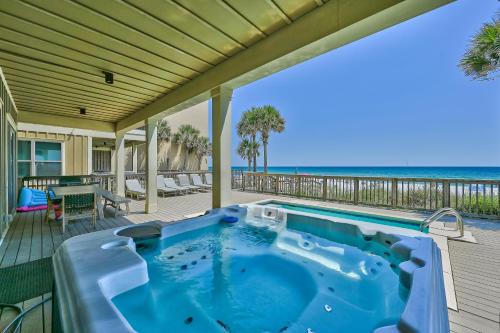 Bel Air Casa | Holiday Fin - Heated Pool Hot Tub! Game Tables! Beachfront!