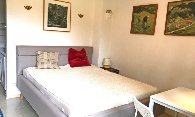 Aschau im Chiemgau Apartamento | Apartamento de 25 metros cuadrados "Spitzstein 7" Salón / dormitorio con terraza