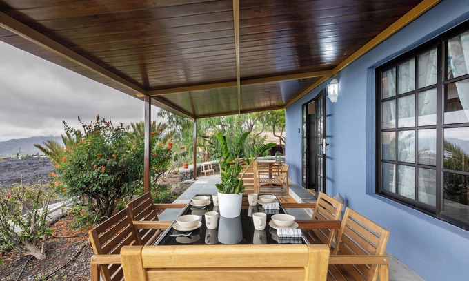Los Llanos de Aridane Casa | Casa de vacaciones 'El Mirador Del Atlántico' con vistas al mar, Wi-Fi y aire acondicionado