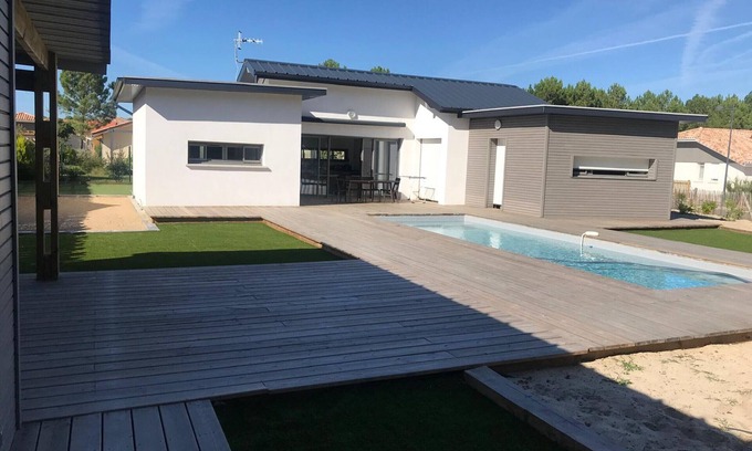 Mimizan-Plage Casa | Casa de vacaciones en Mimizan Playa - Confort moderno cerca del océano