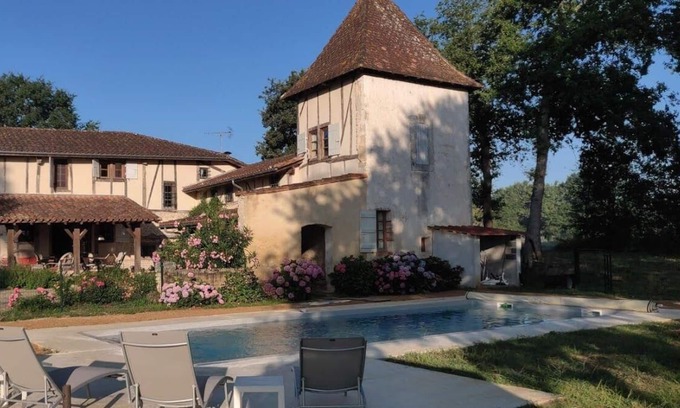 Labastide-dArmagnac Casa | Casa de vacaciones Labastide d'Armagnac para 7 - 8 personas con 4 dormitorios - Casa de vacaciones