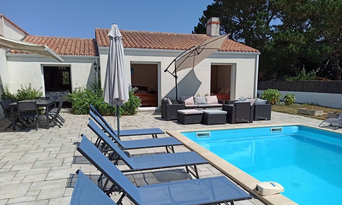 Noirmoutier-en-l'Ile Casa | Casa cerca de la playa Sableaux