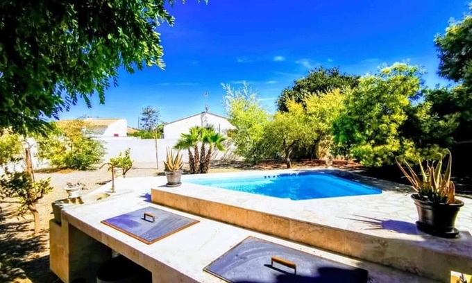 Le Somail Casa | Casa de vacaciones "Villa Napoléon" con piscina privada y Wi-Fi