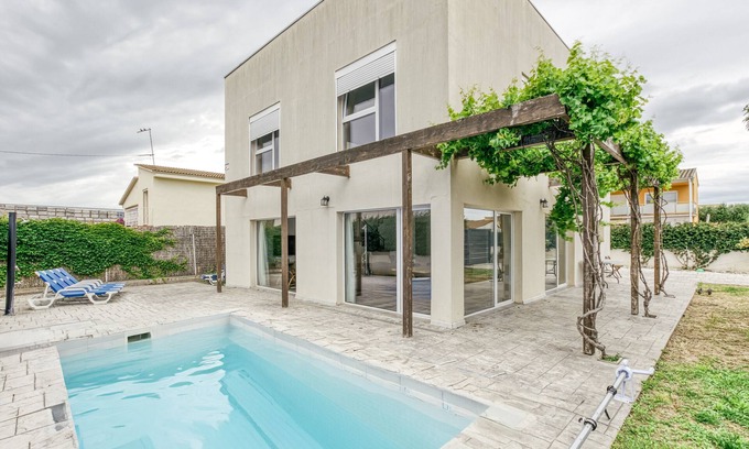 Sant Pere Pescador Casa | Casa de vacaciones 'Sant Pere' con piscina privada, terraza privada y Wi-Fi