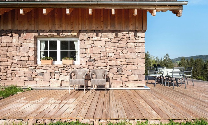 Lauterbach Casa | Casa de vacaciones 'Backhaus' con vistas a la montaña, terraza privada y jardín privado