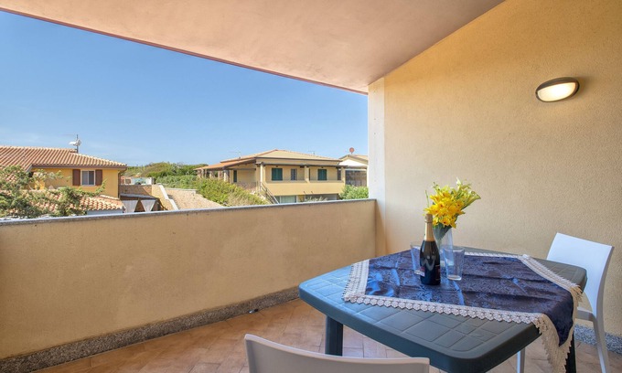 Pirotto Li Frati Apartamento | Casa Vacanze "Baia delle Mimose Vista Mare" con Vista al Mar y Balcón