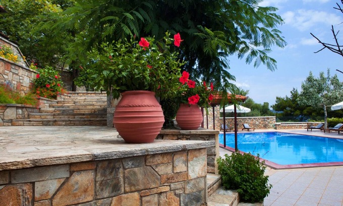 Nimfea Casa | Casa de vacaciones 'Beach Villa Alonissos Para 2 Personas' con piscina, Wi-Fi y aire acondicionado