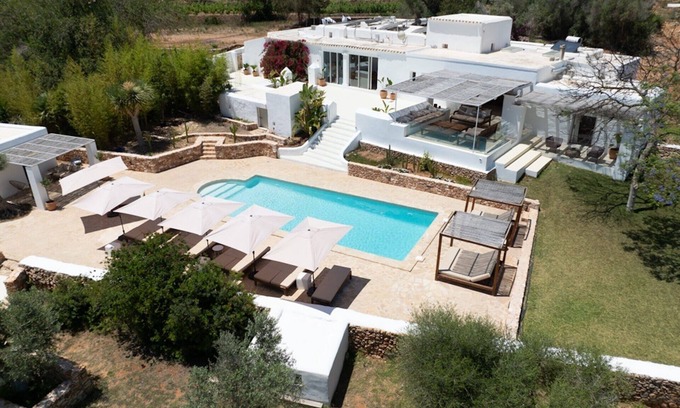 Santa Gertrudis Casa | Casa de vacaciones 'Can Tunio , Santa Gertrudis' con vistas a la montaña