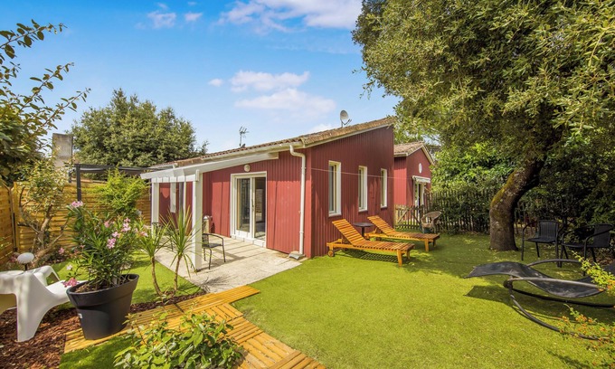 Hourtin Casa | Casa de vacaciones 'De Gauche' con terraza privada y jardín privado