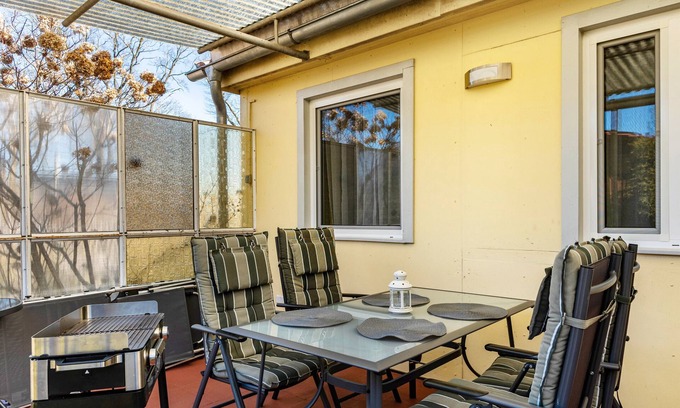 Lochow Casa | Casa de vacaciones 'Ferienhaus Zauneidechse' con terraza privada, jardín privado y Wi-Fi