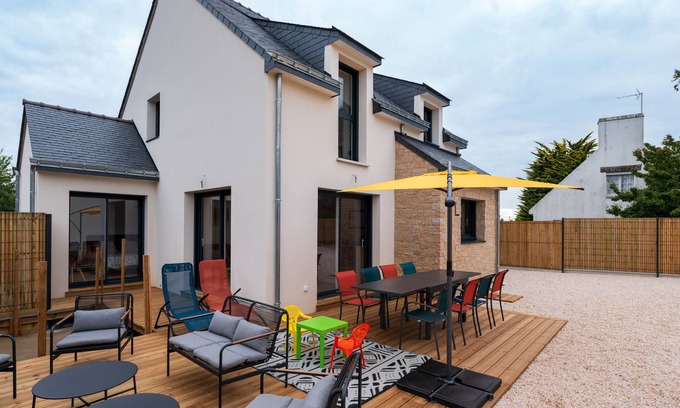Arzon Casa | Casa de vacaciones 'Family Prince' con terraza privada, jardín privado y Wi-Fi