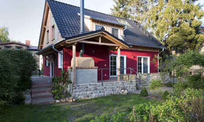 Oberhavel Casa | Casa de vacaciones 'Ferienhaus Haussee' con vistas al lago, terraza privada y Wi-Fi