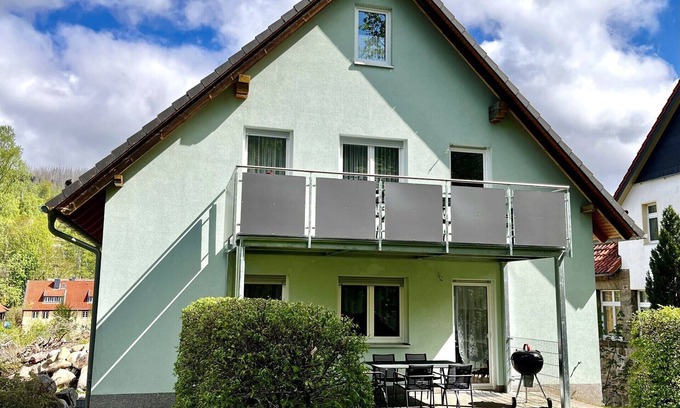 Schierke Casa | Casa de vacaciones 'Ferienhaus Brockenpfad' con terraza privada, jardín privado y Wi-Fi