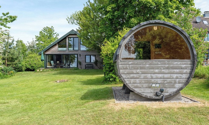 Ulsnis Casa | Casa de vacaciones 'Ferienhaus Schleiblick' con vistas al mar, terraza privada y Wi-Fi