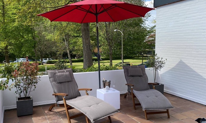 Gluecksburg Casa | Casa de vacaciones 'Ferienwohnung Strandgut' con terraza privada y Wi-Fi