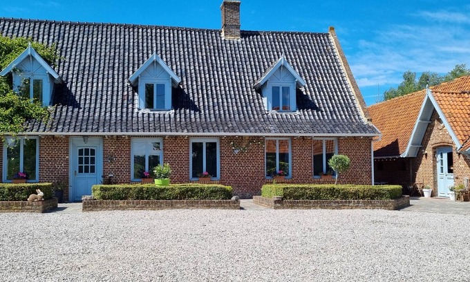 Oudezeele Cabaña | Casa rural para 15 con jardín y spa cerca de Cassel
