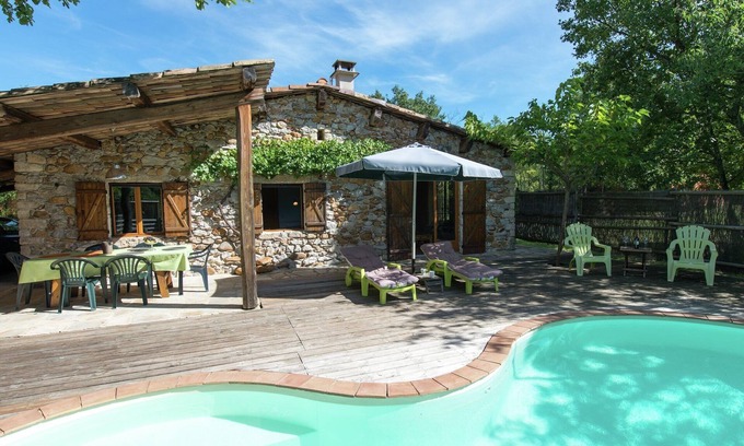 Saint Alban Auriolles Casa | Casa en Ardèche con Piscina Privada