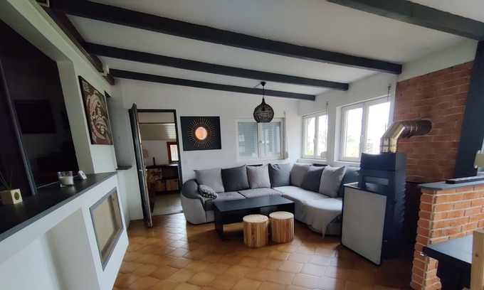 Begadan Casa | Casa de vacaciones 'Grand Chalet médocain de Bégadan' con terraza privada, Wi-Fi