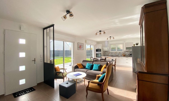 Anneville-sur-Mer Casa | Casa en Gouville cerca de Playa