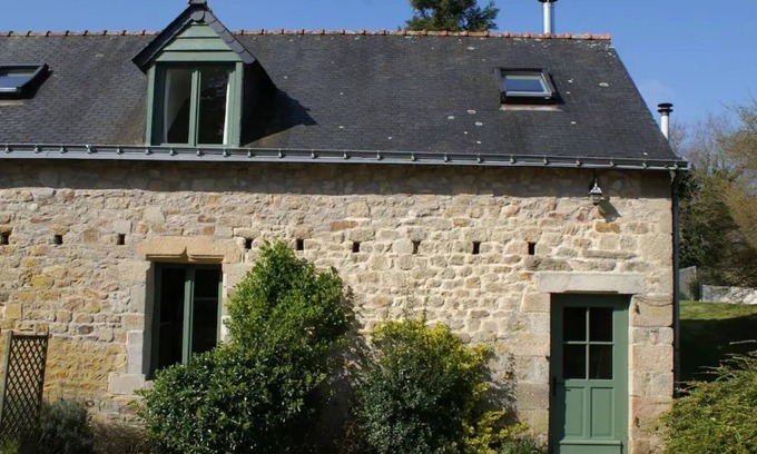 Ploerdut Casa | Casa de vacaciones 'Jade - Gîtes De Kerlividic' con piscina compartida, jardín compartido y Wi-Fi
