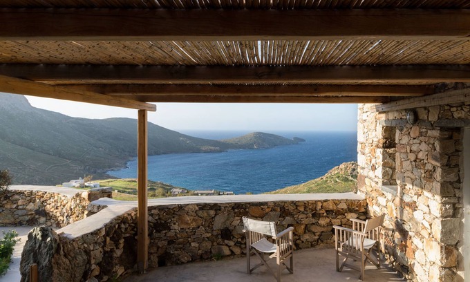 Serifos Casa | Casa de vacaciones 'Koukios Cells Serifos Cycladic Home' con vistas al mar