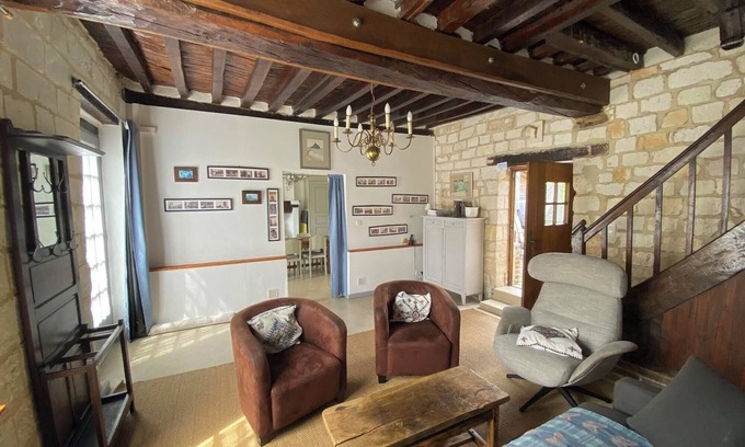Le Bec-Hellouin Casa | Casa de vacaciones "La Maison Du Bec En Normandie" con terraza privada, jardín privado y Wi-Fi