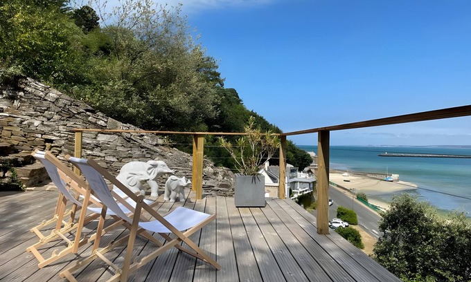 Plerin Casa | Casa de vacaciones 'La Maison Du Phare' con terraza privada y jardín privado
