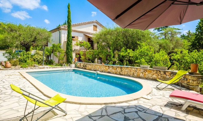 Fayence Villa | Casa de vacaciones 'Ma Vie Là' con vistas a la montaña, Wi-Fi y aire acondicionado