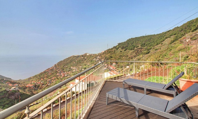Campanario Casa | Casa de vacaciones Madeira Villa Liliana con vistas al mar, terraza y Wi-Fi